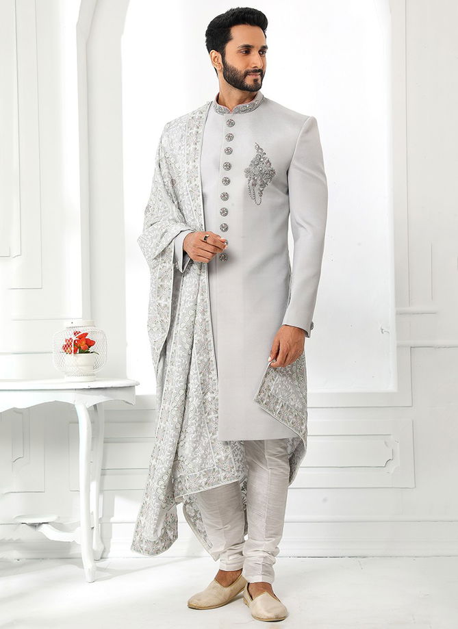 Wedding Wear Art Silk Wholesale Sherwani Collection